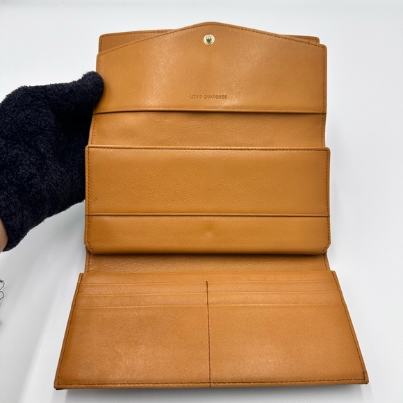 LOUIS QUATORZE LEATHER  TRIFOLD LONG WALLET - Picture 9 of 11